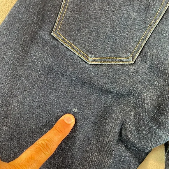 HIROSHI KATO The Pen Slim Selvedge Denim Jeans 29x27 Blue Raw Stretch USA Made